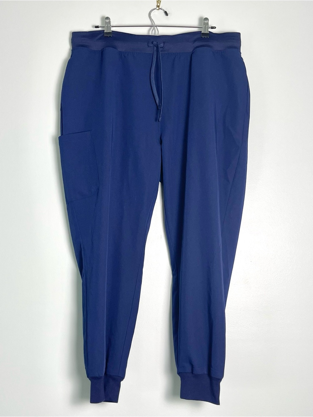 Women's Mandala Navy Drawstring Jogger Scrub Pants Size XL Petite